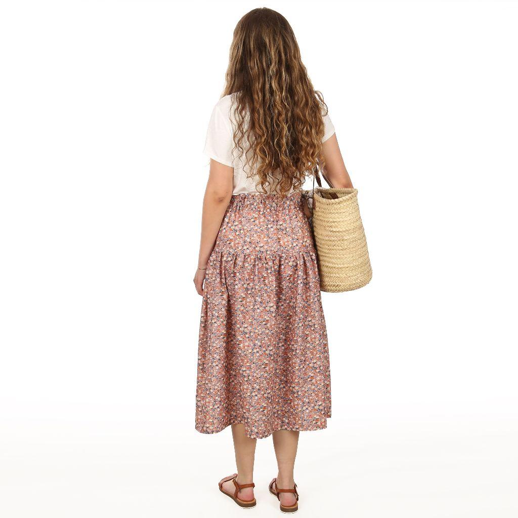 Preview: Papierschnittmuster gekräuselter Rock Frau Pippa XS-XXL